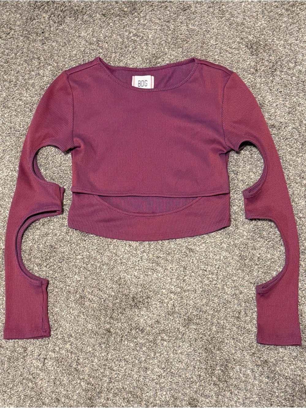 Zoe long sleeve cutout top UO